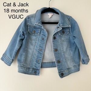 Cat & Jack Light Blue Kids Jean Jacket 18 months